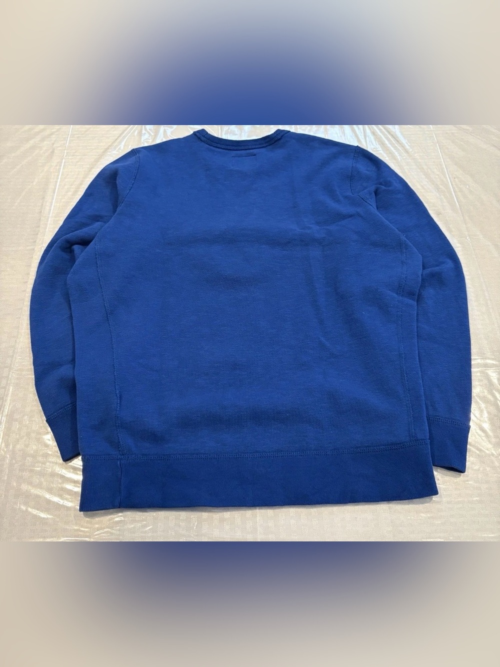 Abercrombie & Fitch Crewneck Royal Blue Sweatshirt Spellout A&F Size Small - Picture 4 of 8